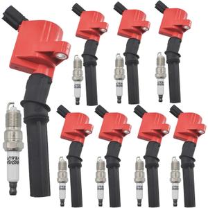 FD503 Ignition Coil Pack 3W7Z12029AA and Iridium Spark Plugs Set Of 8 Fit For Ford F-150/250,E-150/250,F-250/350 Super Duty,E-350/450 Super Duty 1997-2015,Lincoln&Mercury 1998-2011 4.6L 5.4L 7.3L V8 FD503 Ignition Coil Pack 3W7Z12029AA and Iridium Spark Plugs Set Of 8 Fit For Ford F-150/250,E-150/250,F-250/350 Super Duty,E-350/450 Super Duty 1997-2015,Lincoln&Mercury 1998-2011 4.6L 5.4L 7.3L V8