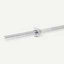 Amazon Basics 5ft Straight Barbell Bar with Star Locks, 1" Diameter