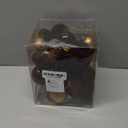 36PCS Velvet Christmas Ball Ornaments Set, Brown Flocked Christmas Xmas Tree Decorations Shatterproof Glitter Plastic Hanging Ball Ornaments for Wreath Home Party Holiday Decor with 7 Styles in 3 Size