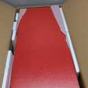 HOSTIC Red Chicken Nesting Box for Laying Egg with 3 Compartment and Metal Legs Chicken Egg Laying Box with Lid Cover, Red