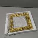 Cuspin 5x5 Picture Frame Vintage Gold Frames, Gold Ornate Leaf Textured Hand-Crafted Resin with Glass Front, Antique Square Photo Frame for Tabletop Display, Retro Design Home Decor