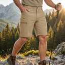 MAGCOMSEN Hiking Cargo Shorts for Men Quick Dry Lightweight Outdoor Golf