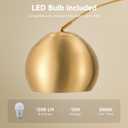 CO-Z 69" Modern Arc Floor Lamp, Gold Standing Light with Adjustable Metal Shade and Marble Base, LED Bulb Included, Contemporary Lighting for Living Room or Sofa