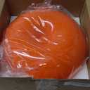 Orange Bedside Lamp for Bedroom Nightstand, Retro Mushroom Table Lamp with 3 Lighting Color and 10 Brightness Level, Desk Lamp for Reading Room/Office/Dorm(W11'' x H7.67'', USB Powered)