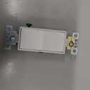 Leviton 5655-2W White Decora Plus Single Pole Rocker Switch, Momentary Contact, Commercial Specification Grade, 15 A, 125 V, Back and Side Wire, Self-Grounding