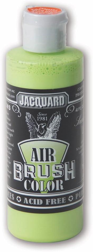 Jacquard Sneaker Series Airbrush Color, Fluid Acrylic Paint for Multiple Surfaces, 4 Fluid Ounces, Green Volt