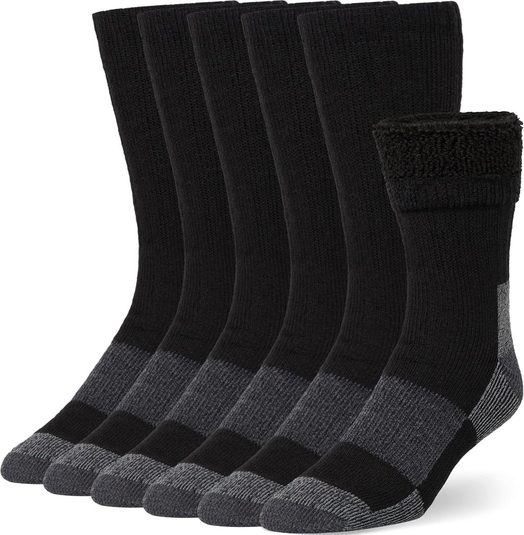 Buttons & Pleats Wool Socks for Men & Women Merino Thermal Warm Cozy Winter Boot Sock (Medium-Large, E55-black (3 Pairs)) Buttons & Pleats Wool Socks for Men & Women Merino Thermal Warm Cozy Winter Boot Sock (Medium-Large, E55-black (3 Pairs))