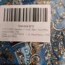 ONLYSHE Women's Summer Shirts and Blouses Casual Short Sleeve Tunic Tops V Neck Loose Fit (2X-Large, 2_b_bluepattern)
