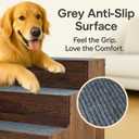 Furniture Dog Stairs for Large Dogs, Wooden Wide Pet Steps, Non-Slip 3-Step Stable Dog Ladder for High Bed, Couch, Sofa Upgraded Solid Stair for Senior, Injured, Recovering, Short-Legged Pets, Walnut