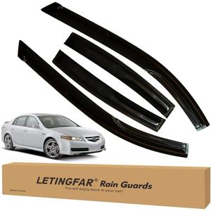 Window Visors Rain Guards for Acura TL 2004 2005 2006 2007 2008 Accessories, Wind Deflectors Vent Shades for Acura TL