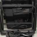 PASAMIC Collapsible Wagon 220 lbs, Heavy Duty Wagon Carts Foldable, Portable Wagons for Groceries, Beach Cart with All-Terrain Wheels & Drink Holders, Utility Wagon for Shopping, Sports, Camping,Black