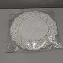 100 Pieces Paper Doilies, Doilies for Food, Disposable Lace Paper Doilies for Tables, Round Paper Placemats Bulk for Cakes Desserts Crafts (White) (10.5inch)
