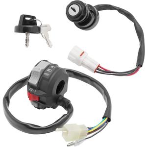 M MATI Start Stop Headlight Switch & Ignition Key Switch for Yamaha Warrior 350 Grizzly 600 1996-2001 Big Bear 350 Wolverine 350 1995-2001 Kodiak 400 1993-1999 Moto-4 350 1995