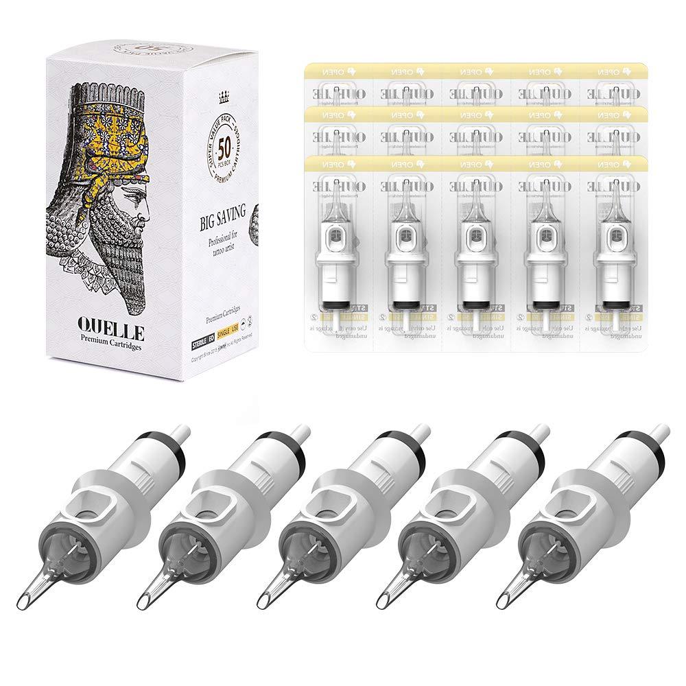 HAWINK 3RL Tattoo Needles Cartridge Bugpin 3 Round Liner X-Taper 50PCS with Membrane Professional Disposable EN05S-50-1003RL
