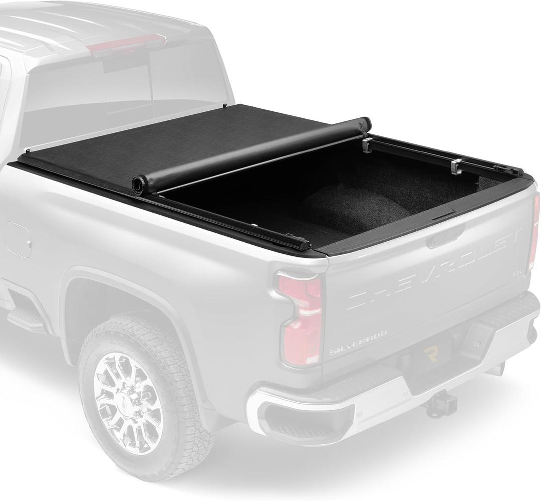TruXedo TruXport Soft Roll Up Tonneau Cover for 2017-2027 Ford F250/F350 | Fits 2017 - 2027 Ford F-250/350/450 Super Duty 6' 10" Bed (81.9")