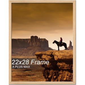 A PLUS MAX 22x28 Picture Frame Natural Light Weight Wall Mount