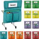 12 Pack Chair Pockets for Classrooms, 20 x 17 Inch Seat Sacks for Classroom Chairs k-2 with Name Slots and Tags, Chair Pockets for Kindergarten, School, Home, Office (6 Bright Color) (Large)