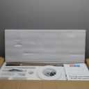 72 Inch Ceiling Fan with Light,Industrial Ceiling Fan with 8 Black Aluminium Blades,Smart Fan Compatible with Alexa,Garage Outdoor Indoor Fan for Patio and Living Room (Black/Single Aluminum-with WIFI)