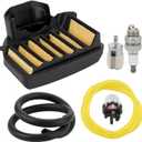455 Air Filter Tune Up Kit for Husqvarna 455 Rancher 460 Rancher 460 455E 461 Chainsaw 537255701 Maintenance Kit with Fuel Filter Spark Plug Primer Pump Fuel Line Parts Easy-to-Install