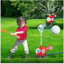 2 in 1 Water Sprinklers T Ball Set for Kids and Toddlers, Baseball Sprinkler for Backyard Helicopter Toy, Attaches to Garden Hose Summer Pool Outdoor Water Toy
