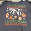 Christmas Spirit Matching Funny Couples Ugly Sweater T-Shirt, Dark Heather Grey 2XL