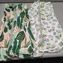 BSTOPPT Newborn Sleep Sack Baby Swaddle,3-6 Months,3-Way Adjustable Wearable Blanket,100% Rayon Cotton Swaddling Sleeping Bag TOG 0.5 Banana&Leaf