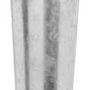 Hosley Galvanized French Bucket Vase with Handles 6" Diameter x 15" H - Perfect for Weddings, Parties, Country Picnics, Floral Arrangements, Tableware Storage, or Candle Gardens - Rustic Farmhouse Decor (Silver)