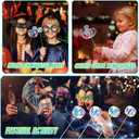 4 Pack Magic Rave Bubble Wand,Rainbow Spinner Toy,Rainbow Twirler Stick,Bubble Spinner Wand Toy for Adults, Colorful Wand for Party and Festivals.(Color)