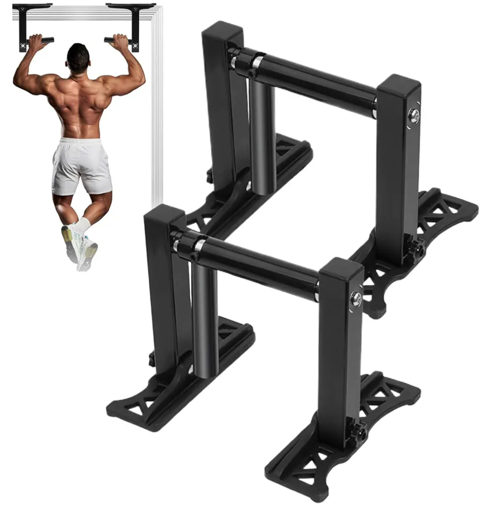 Door Frame Pull Up Bar Doorway Fits - Adjustable Upper Body Trainer Workouts | Portable Chin-up Bar Doorways | 2 Pieces Weight Capacity Core Strength Training Handles for Home Body Workout Fitness E