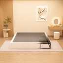 Queen Box Spring 6 Inch Heavy Duty Metal Mattress Foundation Non-Slip, Tool-Free Assembly, 3000lbs Max Weight Capacity, Noise-Free Design, Washable Fabric Cover