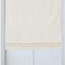Everyday Celebration 100% Blackout Cordless Roman Shades - Thermal Insulated Window Blinds for Indoor Use, Pearl White, 29 W x 64 H