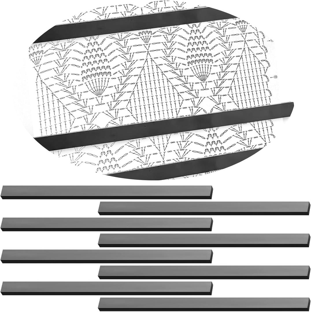 Flutesan 8 Pcs Knitting Chart Keeper Magnet Replacement Set Cross Stitch Line Keeper Knitting Pattern Holder Fold up Pattern Holder, Only Magnet (Large Size) Flutesan 8 Pcs Knitting Chart Keeper Magnet Replacement Set Cross Stitch Line Keeper Knitting Pattern Holder Fold up Pattern Holder, Only Magnet (Large Size)