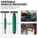 THERABAND Roller Massager+, 19"-21" Retractable Muscle Massage Stick for Full-Body Use, Deep Tissue & Trigger Point Self-Massage, Portable Handheld Fascia Release Tool for Runners, Athletes