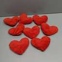 24 Pcs Valentine's Day Heart Shaped Plush Decorative Pillows Bulk Stuffed Plush 5.5" Soft & Fluffy Heart Decor & Gifts for Valentine's Day Weddings Parties Bed Room Office Sofa (Red)