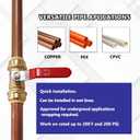 HQMPC Pex Ball Valve 2 Sets 1/2" Push in Ball Valves Shut Off Valve Plubing Pex Ball Valve Push Valves(2Sets, 1/2")