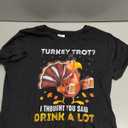 Turkey Trot Squad Running Drinking Matching Thanksgiving T-Shirt, S