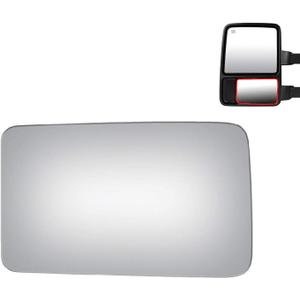 WLLW Mirror Glass fit for 13-14 F-150 08-20 F250 F350 F450 Super Duty 17-20 F550 Super Duty 16-21 F650 F750 Driver Side (Lower Convex)
