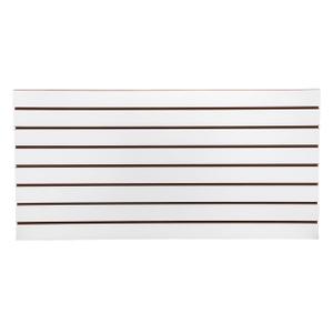 SSWBasics 4ft x 2ft Horizontal White Slatwall Panels Easy Organizer (24"H x 48"L) - Pack of 2 - Streamline Your Space with Effortless Retail Displays, Garage Wall Solutions, and Craft Storage