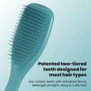 Tangle Teezer Ultimate Detangler Brush for Wet & Dry Hair, Eliminates Knots & Reduces Breakage for Straight to Wavy Hair Types, Transformative Teal