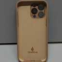 Miracase Designed for iPhone 14 Pro Max Phone Case with Screen Protector,[Upgraded Enhanced Camera Protection],Shockproof Liquid Silicone Case with Microfiber Lining,6.7 inch, Chocolate