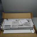 YGYQZ 53'' Tall Nightstand with Charging Station, Bedside Table with LED Lights, End Table with 4 Drawers and Storage Shelves, Night Stand with Pegboard for Bedroom, White