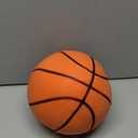 Silent Basketball Size 7 (29.5")  Grooved Airless Foam Indoor Basketball for Quiet Dribbling and Indoor Training, Pro PU Material  Achieve Real Feel Higher Bounce Quieter (Orange)