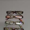 Gaoye 2.5 Readers for Women, Blue Light Blocking Reading Glasses, Stylish Reading Glasses for Women in 4 Patterns (Flowers)