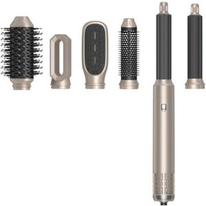 Hair Dryer Brush Blow Dryer Brush in One 6 in 1 Hair Styler 110,000 RPM Air Curler Wrap Styler Hot Air Brush Blowout Brush Hair Styling Tools Curling Straightening Styling Drying Gift Mom Women