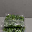 2 Packs Artificial Green Leaves Wreath - 11 Inch Artificial Boxwood Wreaths with White Flower for Window Wall Wedding Decor