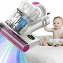 RocketCat Bed Vacauum Cleaner RC013 Mattress Cleaner Vacuum, 15Kpa 500W Powerful Suction with UV, Ultrasonic & High Heat, Dual Washable Filter Bins, Perfect for Dust & Pet Hair Elimination (Corded) (White)