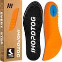 240+lbs Running Sports Insoles Plantar Fasciitis Comfort PORON Shoe Inserts for Men Women, Arch Support Inserts for Pain Relief Absorb Shock, Trim-to-Fit Shoe Inserts, Insoles Men Work Boots (MEN 11.5-13.5 /WOMEN 13-15)