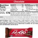 NuGo Protein Bar, Chocolate, 11g Protein, Gluten Free, 15 Count (EXP 01/30/27)