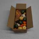 68 Pcs Assorted Mini Artificial Pumpkins with Maple Leaves Pinecones Acorns Sunflowers Berries Fall Decorating Kit for Fall Wedding Thanksgiving Halloween Table Centerpiece Wreaths Vase Bowl Fillers