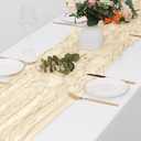 15 Pack Ivory Cheesecloth Table Runner 17 x 108 inch Cheese Cloth Table Runners 9ft Ivory Table Runner Rustic Romantic Sheer Gauze Runner for Wedding Party Baby Shower Table Decoration